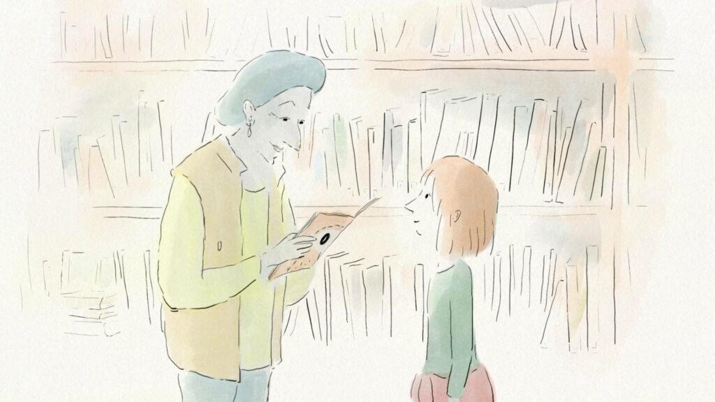 溫暖的圖書館員Anna一角，來自導演與法國童書作家的美麗巧遇。