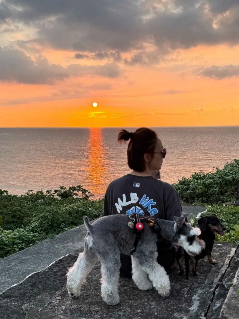 潘慧如每年都會帶著毛小孩環島旅行。