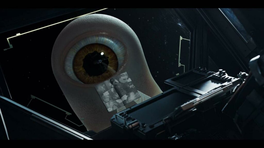 〈星際救援〉中的外星生物「小白」是最受原著粉絲喜愛的角色之一，和主角互動的紙本漫畫是由原著作者 PONY 繪製，作為影集中的彩蛋。（圖／LINE TV）