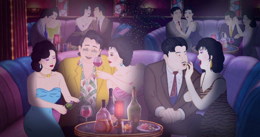 《螳螂》中的霓虹花街、風月場所,謝文明結合臺灣早期紅包場、阿姆斯特丹紅燈區。而其座落於小橋流水般的場景,則取材自石碇街景、大稻埕老建築等。